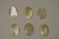 Lot of 10 Mother of Pearl MOP Oval Cabochon High Quality 4x6mm 5x7mm up to 10x14
