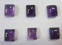 African Amethyst Rectangle flat back Cabochon High Quality 8x10mm 9x11mm 10x12mm