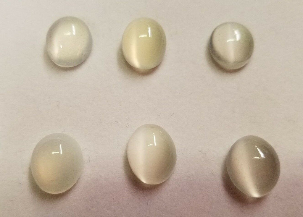 Moonstone Oval flat back Cabochon High Quality 4x6 5x7 7x9 up to 10x12 sizes