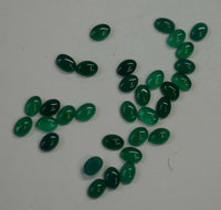 Lot of 10 Green Onyx Oval flat back Cabochon High Quality 4x6 5x7 up to 8x10