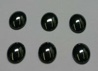 10pcs Natural Hematite Oval Cabochon 4x6 5x7 6x8 7x9 8x10 10x12 10x14 Gemstones