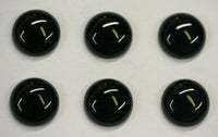 4pcs Natural Black Onyx Round Calibrated Cabochon 14mm 15mm 16mm 18mm Gemstones