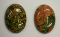 2pcs Unakite Oval Cabochon High Quality 10x14 13x18 15x20 18x25 22x30 30x40 Cabs