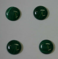Lot of 4 Malachite Round Cabochon High Quality Calibrated 4mm 5mm 7mm 8mm