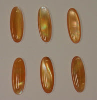 2pcs Pink Mussel Shell Calibrated Long Oval Cabochon 5x10 6x12 6x18 7x14 8x22