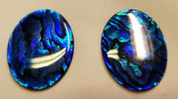Blue Paua Shell Oval Cabochon High Quality 18x25 22x30 30x40 sizes Cabs Gems
