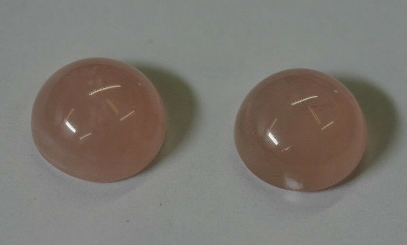 4pcs Rose Quartz Round Calibrated Cabochon 11mm 12mm 13mm 14mm 15mm 16mm 17mm