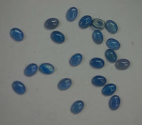 Lot of 10 Blue Onyx Oval flat back Cabochon High Quality 4x6 5x7 up to 8x10