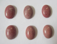 6pcs Rhodonite Calibrated Oval Cabochon 10x12 10x14 12x16 13x18 15x20 Gemstones