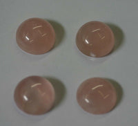 4pcs Rose Quartz Round Calibrated Cabochon 11mm 12mm 13mm 14mm 15mm 16mm 17mm