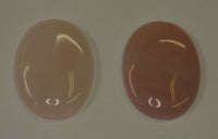 Lot of 2 Rose Quartz Oval flat back Cabochon High Quality 15x20 up to 30x40