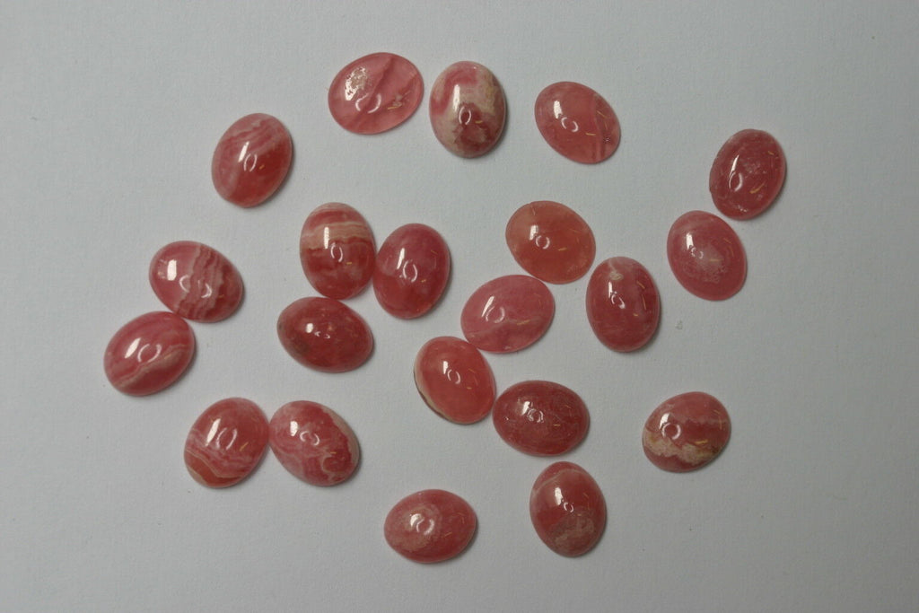 2pcs Rhodochrosite Calibrated Oval Cabochon 4x6 5x7 6x8 7x9 8x10 10x12 10x14