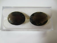 13x18mm Natural Smoky Quartz Oval Faceted Gemstones Gems FREE Gem Jar Jewelry