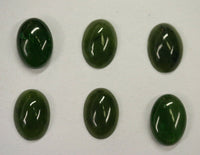 2pcs Natural British Columbia BC Nephrite Jade Oval Cabochon 10x14 12x16 13x18