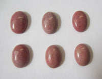 6pcs Rhodonite Calibrated Oval Cabochon 10x12 10x14 12x16 13x18 15x20 Gemstones