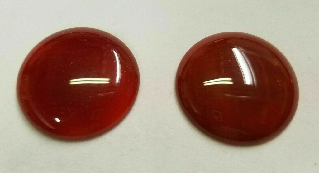 30mm Natural Carnelian Calibrated Round Cabochon Cab Gemstones Gems Jewelry