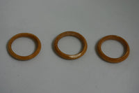 Lot of 12 Bone Rings with assortment of ring sizes from 6.5 to 8.  Rare.