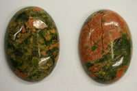 2pcs Unakite Oval Cabochon High Quality 10x14 13x18 15x20 18x25 22x30 30x40 Cabs