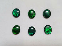 Lot of 10 Green Paua Shell Oval Cabochon High Quality 4x6mm 5x7mm up to 10x14