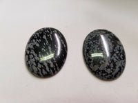 6pcs Snowflake Obsidian Oval Cabochon High Quality 10x12 10x14 12x16 13x18mm Gems Jewelry