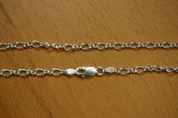 3.8mm Solid 925 Sterling Silver Figure 8 Chains Necklace Made in Italy