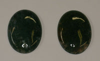 Moss Agate Oval Cabochon High Quality 18x25 22x30 30x40
