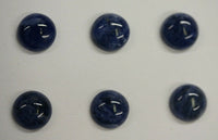 Lot of 6 Sodalite Round Calibrated Cabochon High Quality 9mm 10mm 12mm Gemstones