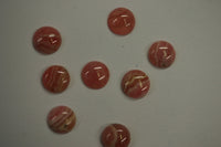 2pcs Rhodochrosite Calibrated Round High Quality Cabochon 4mm 5mm 6mm 8mm