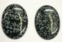 Natural Snowflake Obsidian Oval Cabochon High Quality 15x20 18x25 22x30 30x40 Gemstones