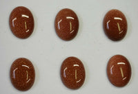 Lot of 2 Goldstone Oval Cabochon High Quality 12x16 13x18 15x20