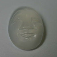 14x10mm 10x14mm Oval Moonstone Natural Carved Face Cabochon Gemstone stone RARE
