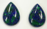 Natural Azurite Malachite Calibrated Pear Cabochon 9x13 10x15 13x18 15x21 18x25