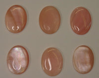 Pink Mussel Shell Calibrated Oval Cabochon 12x16 13x18 15x20 18x25 22x30 30x40