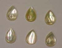 4pcs Mother of Pearl MOP High Quality Calibrated Pear Cabochon 6x9 9x13 10x14mm