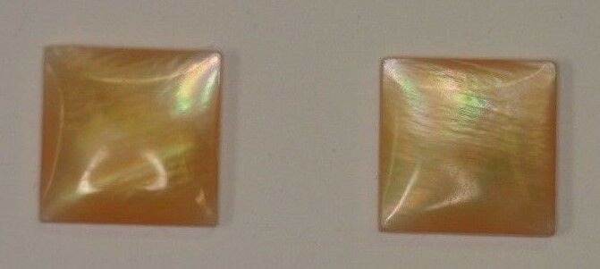 2pcs Pink Mussel Shell Calibrated Square Cabochon High Quality 6mm 8mm 10mm