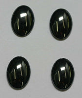 Lot of 4 Natural Hematite Oval flat back Cabochon High Quality 12x16 13x18 15x20