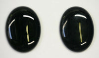Black Onyx Oval flat back Cabochon High Quality 15x20 18x25 22x30 30x40
