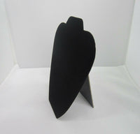 8.5"H Necklace Heart Easel Black Velvet Necklace Stand Display Organizer