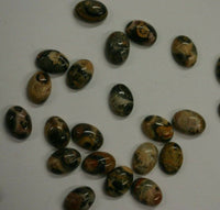 10pcs 5x7mm 7x5mm Leopardskin Jasper Calibrated Oval Cabochon Gemstones Jewelry