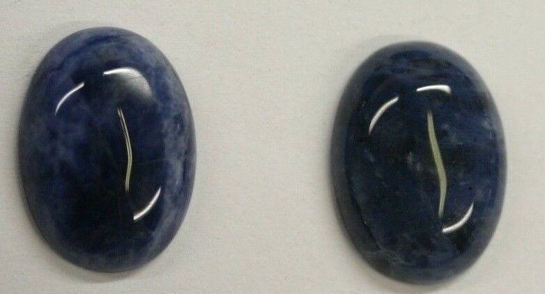 Lot of 6 Sodalite Oval Calibrated Cabochon High Quality 10x12 up to 13x18 Gems
