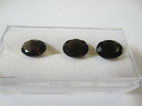 15x20mm Natural Smoky Quartz Oval Faceted Gemstones Gems FREE Gem Jar Jewelry