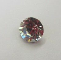 10pcs 6mm Faceted AB Diamond Clear Glass Rhinestones Foiled Pointed Back