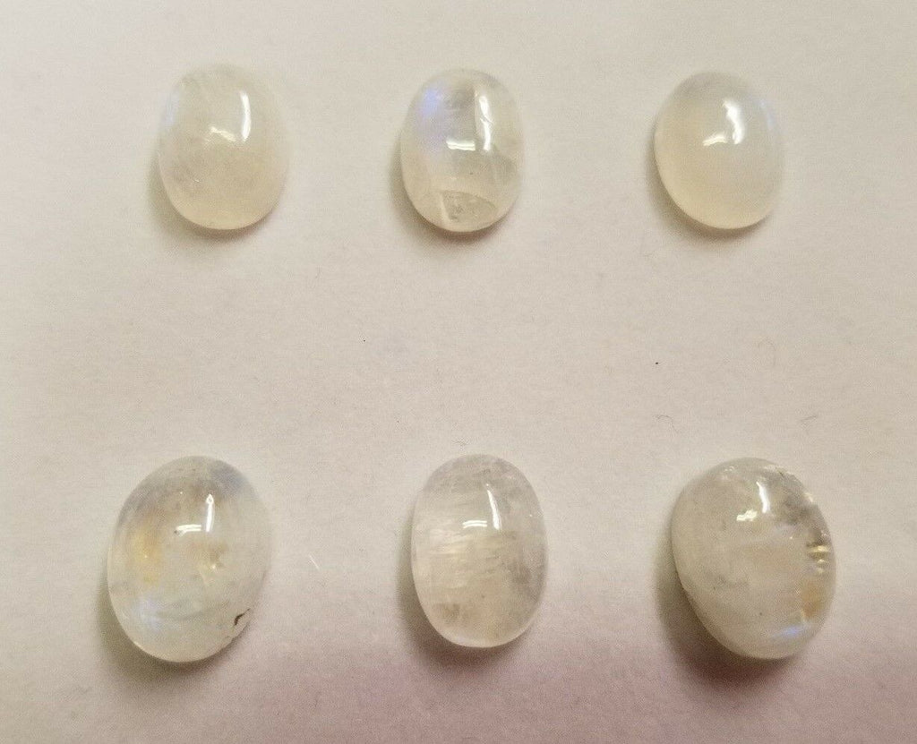 Rainbow Moonstone Oval flat back Cabochon High Quality 8x10 8x11 10x12 10x14