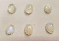 Rainbow Moonstone Oval flat back Cabochon High Quality 8x10 8x11 10x12 10x14