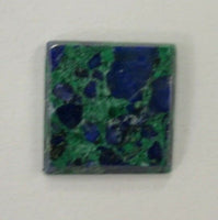 2pcs Natural Azurite Malachite Calibrate Square Cabochon 8mm 10mm Gemstones