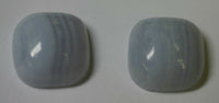 Set of 2 10mm Square 1 16x12 12x16mm Oval Blue Lace Agate Cabochon Gemstones Gem