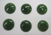 4pcs 10mm Round Natural British Columbia BC Nephrite Jade Cabochon Gemstones Cab