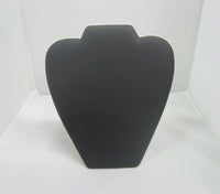 8.5"H Necklace Heart Easel Black Faux Leather Necklace Stand Display Organizer