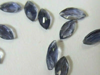 2pcs 3x5mm Natural Purple Iolite Marquise Faceted Gemstones Jewelry FREE Gem Jar