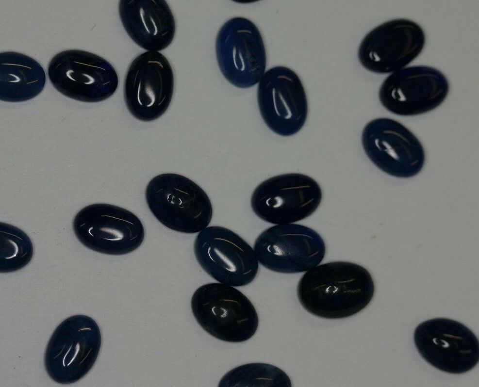 Lot of 10 Sodalite Oval Calibrated Cabochon High Quality 4x6 5x7 up to 8x10 Gems